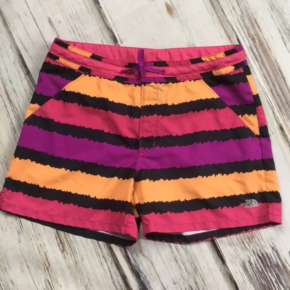 The North Face Swim Board Shorts Pink Stripes XL - Picture 1 of 8